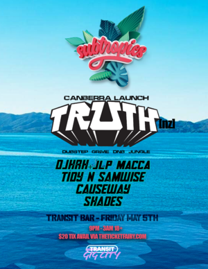 Truth (nz) - Canberra - Subtropics Launch - Transit Bar