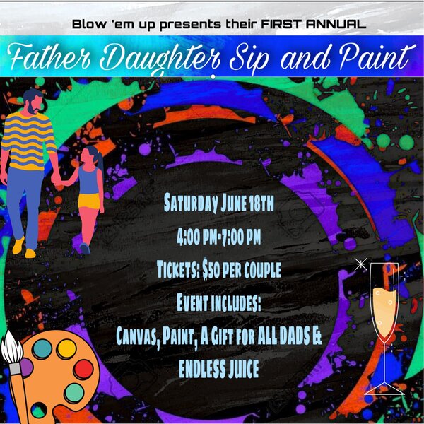 Father Daughter Sip and Paint Tickets Jacksonville The Ticket Fairy