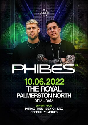 Sub180 Presents: Phibes (UK) | Palmerston North