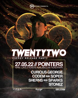 Pointers Presents: TwentyTwo - Energy Release Party photo