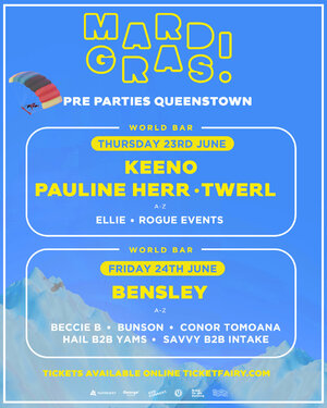 Queenstown Mardi Gras 2022 - Warm Up Parties
