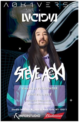 UV+ - A0K1VERSE x LVCIDIA w/ Steve Aoki & Friends photo