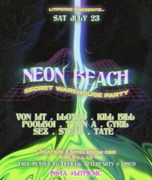 Neon Beach [WAREHOUSE PARTY] photo