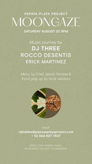 Moongaze August 20 Dj Three - Rocco Desentis - Erick Martinez