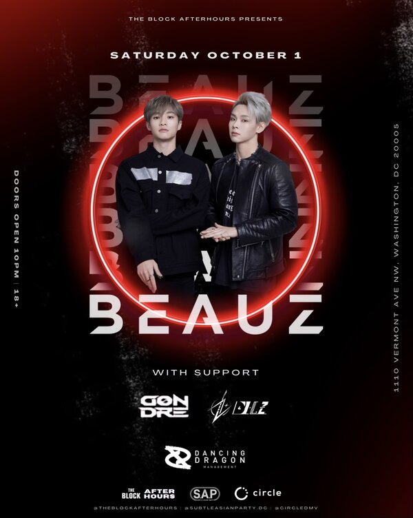 Beauz World Tour x The Block DC Tickets Washington The Block DC