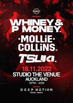 Whiney + P Money, Mollie Collins & Tsuki | Auckland