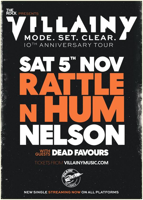 Villainy Mode. Set. Clear. 10th Anniversary Tour Nelson Tickets