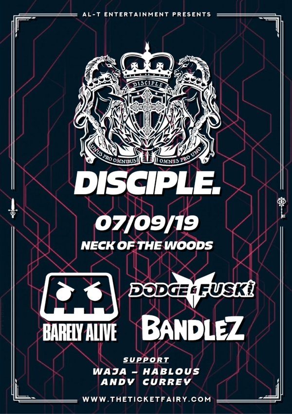 Barely Alive, Dodge & Fuski & Bandlez Disciple Tour AKL Show Tickets