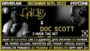 GOLDIE & DOC SCOTT (Metalheadz) @ Driven AM, NYC photo