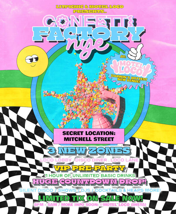 Confetti Factory Tickets Darwin City The Ticket Fairy