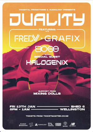 Duality ft. Fred V, Grafix, BCee & Halogenix|Wellington photo