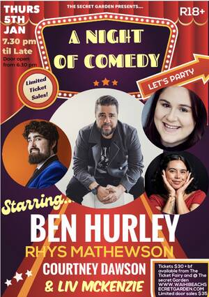 A night of comedy  with Ben Hurley and guests photo