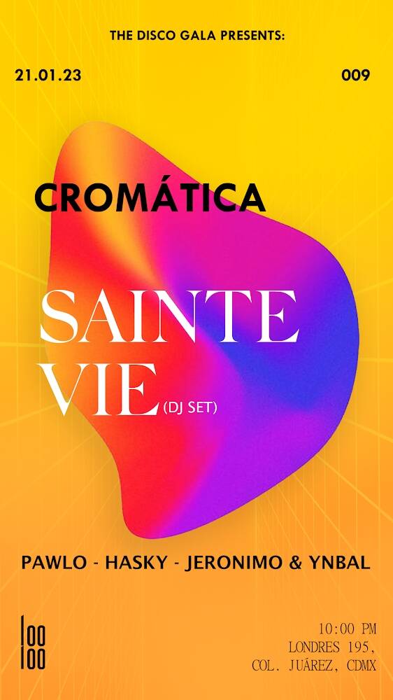 Cromática - SAINTE VIE @ Looloo's Tickets | Juárez | LooLoo Studio ...