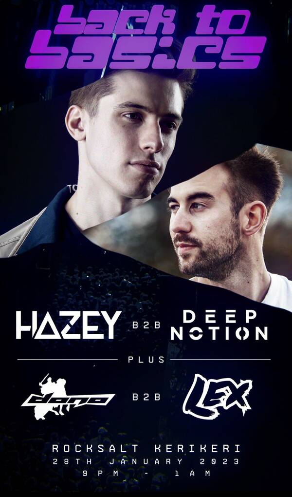 Hazey B2B Deep Notion Tickets Kerikeri Rocksalt Restaurant & Bar