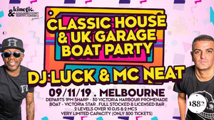 Classic House & UK Garage BOAT PARTY ft DJ Luck & MC Neat photo