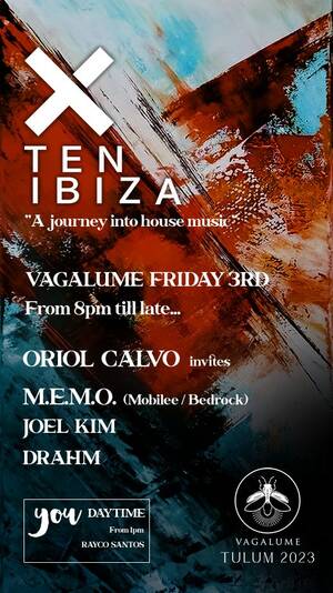 TEN IBIZA 3rd February "A journey into house music" @VAGALUME