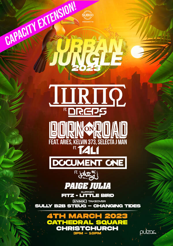 URBAN JUNGLE 2023 Tickets Christchurch Cathedral Square The