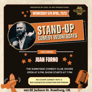 Standup Comedy featuring Juan Forno the "Snow Mexican"! photo