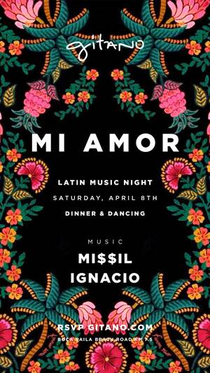 MI AMOR Latin Night at GITANO