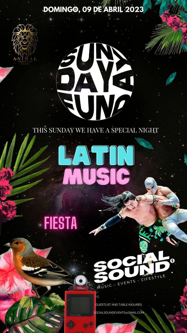 "SUNDAY LATIN FUNDAY" Tickets Tulum Avenida Tulum & Calle Orión Sur