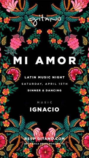 MI AMOR Latin Night at GITANO | Apr 15 photo