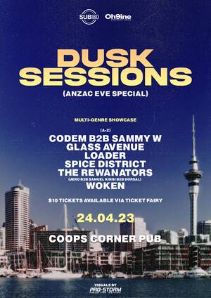 DUSK SESSIONS | MULTI-GENRE POP SHOW | ANZAC EVE SPECIAL