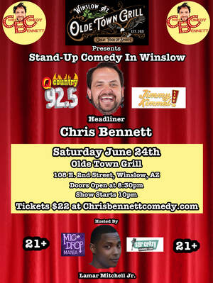 Stand-Up Comedy in Winslow, AZ at Olde Town Grill