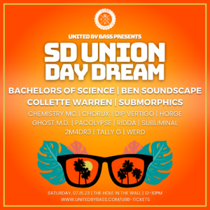 SD Union Day Dream w/ Bachelors Of Science, Ben Soundscape + More