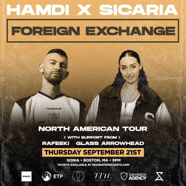 HAMDI X SICARIA Tickets Cambridge Sonia Live Music Venue The
