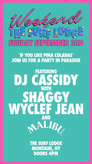 DJ Cassidy with Shaggy and Wyclef Jean