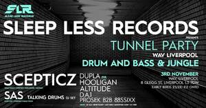 Sleep Less Records Invite - Tunnel Rave