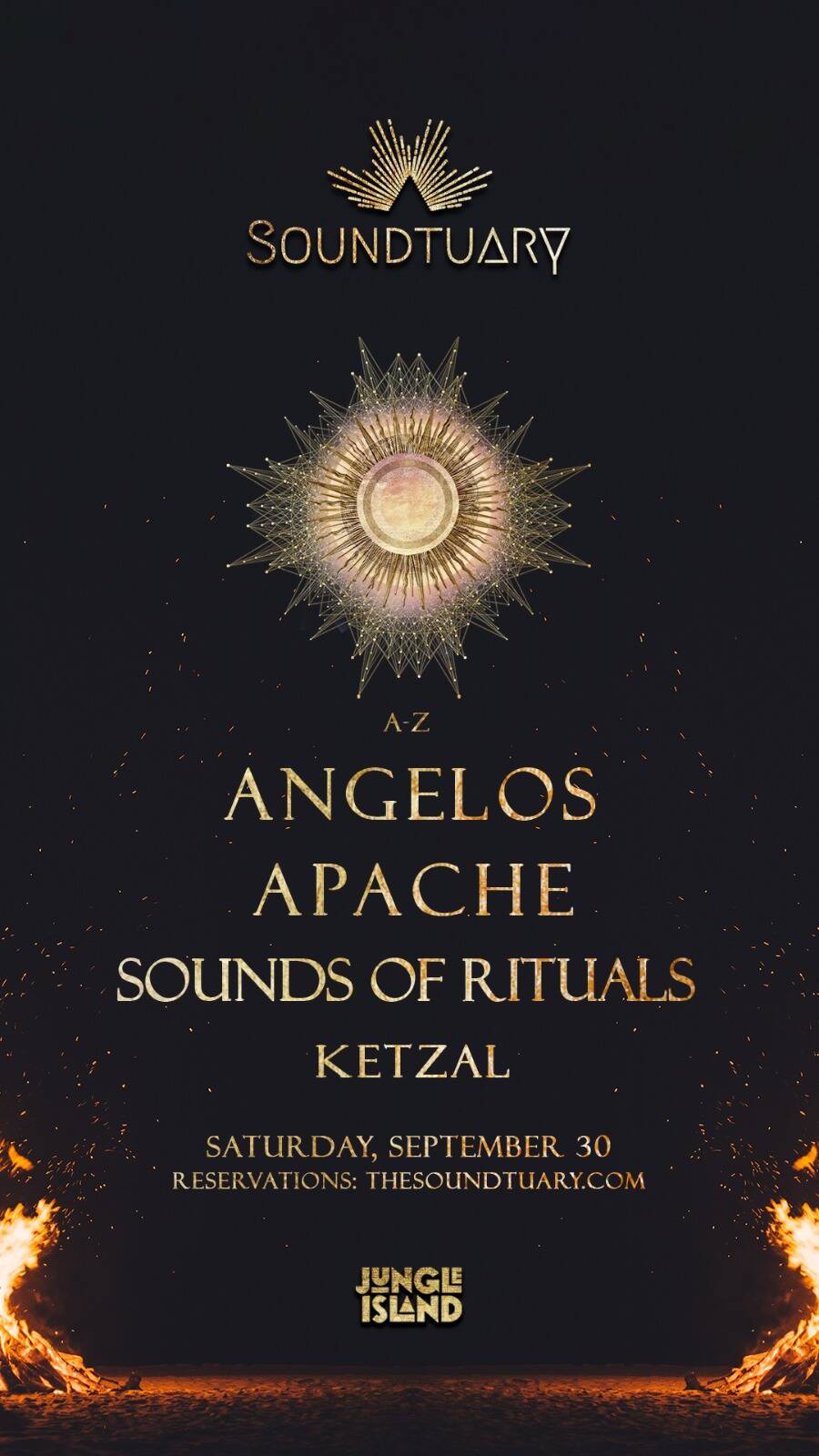 ۞ SOUNDTUARY w/ ANGELOS & APACHE AT JUNGLE ISLAND ۞