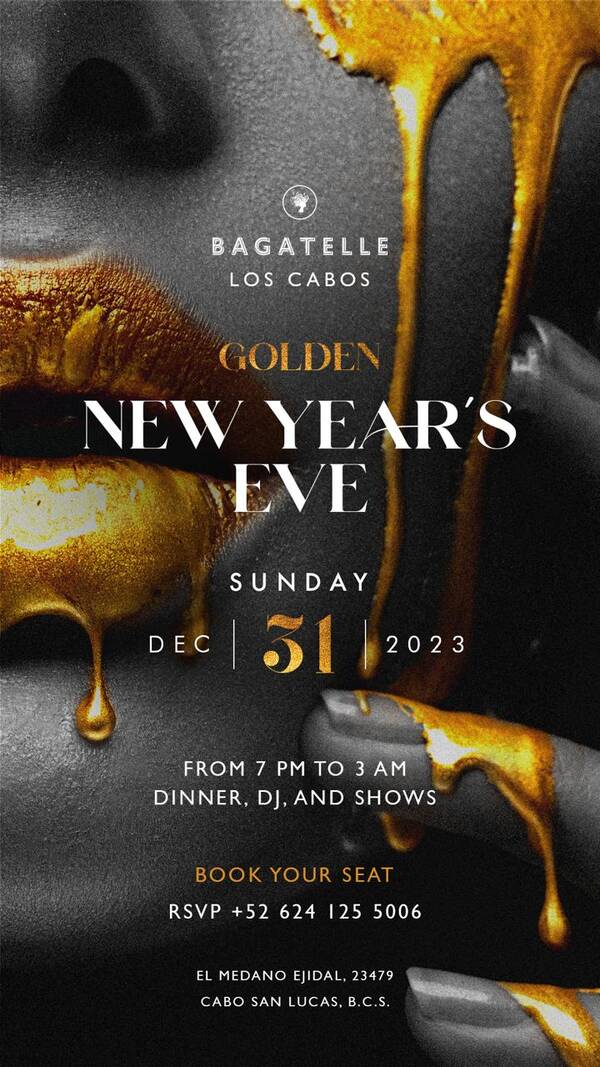 Bagatelle presents New Year’s Eve 2024 Tickets Cabo San Lucas