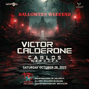 Halloween Party starring Victor Calderone at Mangos Orlando