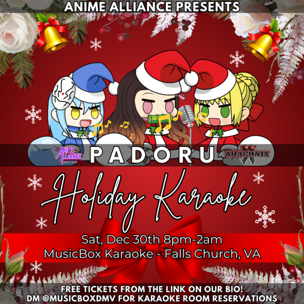 Padoru Holiday Karaoke Tickets Falls Church Musicbox karaoke The
