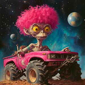 Monster Jam Fam 2024: Wigs in Space