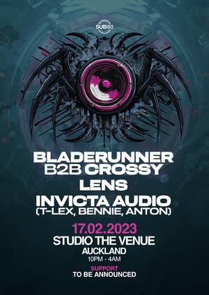 BLADERUNNER B2B CROSSY, LENS, INVICTA AUDIO l AUCKLAND photo