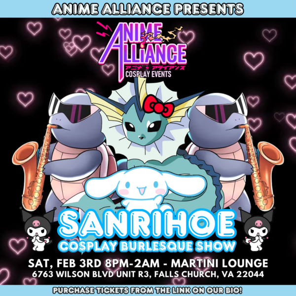 SanriHoe Cosplay Burlesque Show Tickets Falls Church Martini