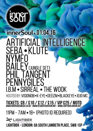 InnerSoul w/ Artificial Intelligence, Seba, Nymfo, Klute, Bailey photo