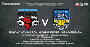 NBL Pre-season Game - Canterbury Rams V Otago Nuggets photo