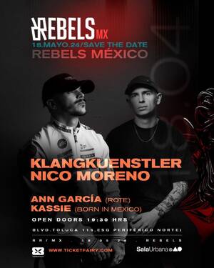 Rebels MX presenta: Klangkuenstler + Nico Moreno photo