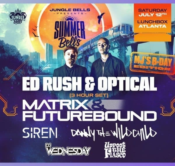 Summer Bells 2 Brings Ed Rush & Optical, Matrix & Futurebound, And More to Atlanta