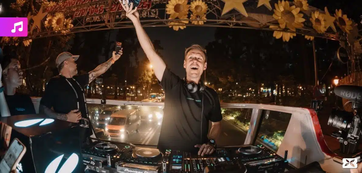Armin van Buuren Signals ASOT Debut in Vietnam From Atop a Moving Bus